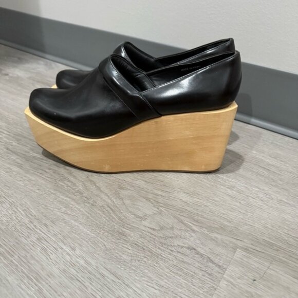Rachel Comey Clogs Almer Platform in Black Leather - Picture 4 of 12